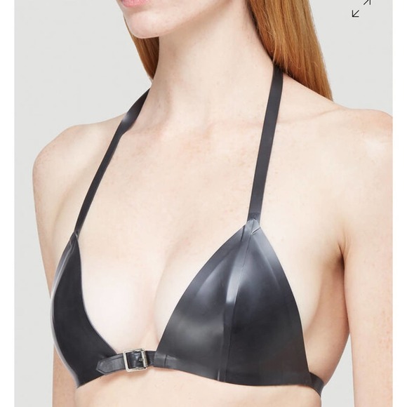Saint Laurent Latex Triangle Bra - Picture 4 of 11